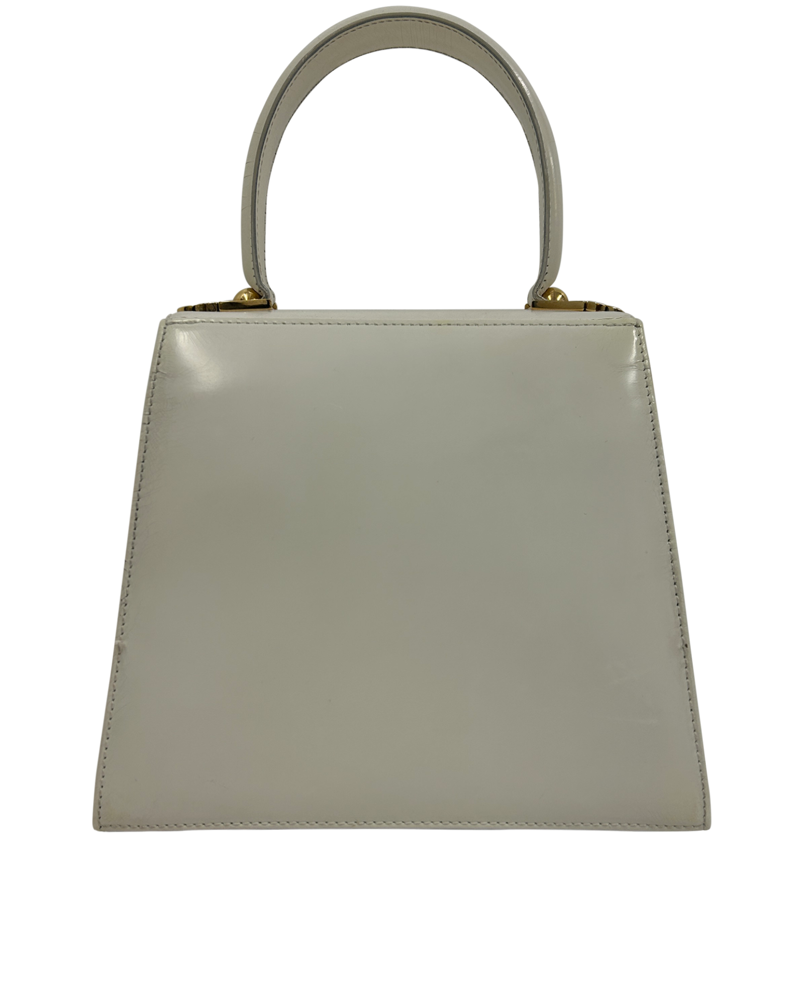 Gancini, 290&euro;, Bolso, Blanco, Animal - Piel, Vista trasera